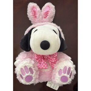 USJ‎ Limited Peanuts Snoopy Plush Bunny Pink Rabbit Universal Studios Japan